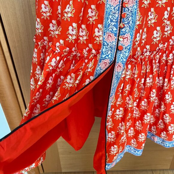 J. Crew Button-up Tiered Classic Floral Print Dress NWT, Size 6 - Picture 6 of 6